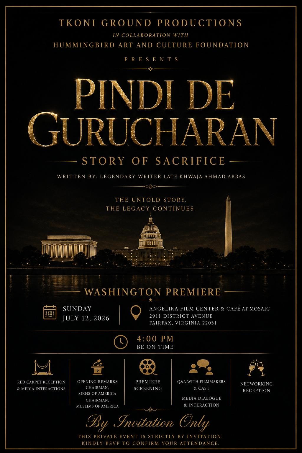 Pindi De Gurucharan premiere invitation